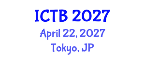 International Conference on Taxonomy and Biodiversity (ICTB) April 22, 2027 - Tokyo, Japan International Conference on Taxonomy and Biodiversity (ICTB) April 22, 2027 - Tokyo, Japan