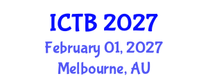 International Conference on Taxonomy and Biodiversity (ICTB) February 01, 2027 - Melbourne, Australia International Conference on Taxonomy and Biodiversity (ICTB) February 01, 2027 - Melbourne, Australia