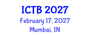 International Conference on Taxonomy and Biodiversity (ICTB) February 17, 2027 - Mumbai, India International Conference on Taxonomy and Biodiversity (ICTB) February 17, 2027 - Mumbai, India
