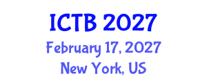 International Conference on Taxonomy and Biodiversity (ICTB) February 17, 2027 - New York, United States