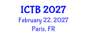 International Conference on Taxonomy and Biodiversity (ICTB) February 22, 2027 - Paris, France International Conference on Taxonomy and Biodiversity (ICTB) February 22, 2027 - Paris, France