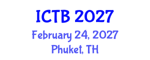 International Conference on Taxonomy and Biodiversity (ICTB) February 24, 2027 - Phuket, Thailand