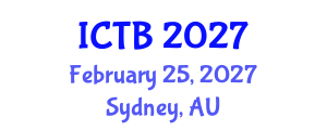 International Conference on Taxonomy and Biodiversity (ICTB) February 25, 2027 - Sydney, Australia International Conference on Taxonomy and Biodiversity (ICTB) February 25, 2027 - Sydney, Australia