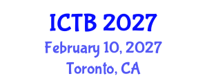 International Conference on Taxonomy and Biodiversity (ICTB) February 10, 2027 - Toronto, Canada