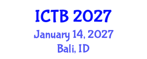 International Conference on Taxonomy and Biodiversity (ICTB) January 14, 2027 - Bali, Indonesia