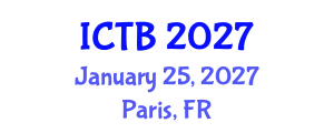 International Conference on Taxonomy and Biodiversity (ICTB) January 25, 2027 - Paris, France International Conference on Taxonomy and Biodiversity (ICTB) January 25, 2027 - Paris, France