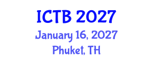 International Conference on Taxonomy and Biodiversity (ICTB) January 16, 2027 - Phuket, Thailand