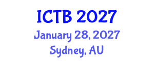 International Conference on Taxonomy and Biodiversity (ICTB) January 28, 2027 - Sydney, Australia International Conference on Taxonomy and Biodiversity (ICTB) January 28, 2027 - Sydney, Australia