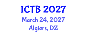 International Conference on Taxonomy and Biodiversity (ICTB) March 24, 2027 - Algiers, Algeria