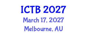 International Conference on Taxonomy and Biodiversity (ICTB) March 17, 2027 - Melbourne, Australia International Conference on Taxonomy and Biodiversity (ICTB) March 17, 2027 - Melbourne, Australia