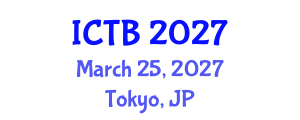 International Conference on Taxonomy and Biodiversity (ICTB) March 25, 2027 - Tokyo, Japan International Conference on Taxonomy and Biodiversity (ICTB) March 25, 2027 - Tokyo, Japan