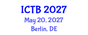 International Conference on Taxonomy and Biodiversity (ICTB) May 20, 2027 - Berlin, Germany