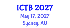 International Conference on Taxonomy and Biodiversity (ICTB) May 17, 2027 - Sydney, Australia International Conference on Taxonomy and Biodiversity (ICTB) May 17, 2027 - Sydney, Australia