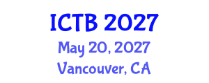 International Conference on Taxonomy and Biodiversity (ICTB) May 20, 2027 - Vancouver, Canada