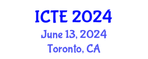 International Conference on Teacher Education (ICTE) June 13, 2024 - Toronto, Canada