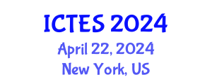 International Conference on Teaching and Education Sciences (ICTES) April 22, 2024 - New York, United States