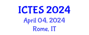 International Conference on Teaching and Education Sciences (ICTES) April 04, 2024 - Rome, Italy