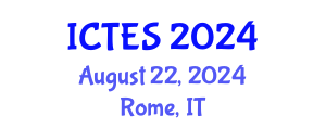 International Conference on Teaching and Education Sciences (ICTES) August 22, 2024 - Rome, Italy