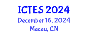 International Conference on Teaching and Education Sciences (ICTES) December 16, 2024 - Macau, China