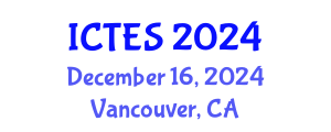 International Conference on Teaching and Education Sciences (ICTES) December 16, 2024 - Vancouver, Canada