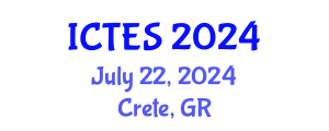International Conference on Teaching and Education Sciences (ICTES) July 22, 2024 - Crete, Greece