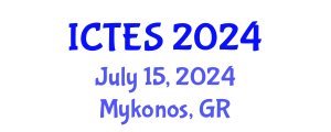 International Conference on Teaching and Education Sciences (ICTES) July 15, 2024 - Mykonos, Greece