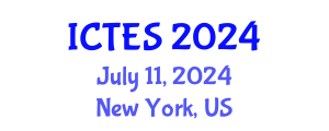 International Conference on Teaching and Education Sciences (ICTES) July 11, 2024 - New York, United States