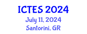 International Conference on Teaching and Education Sciences (ICTES) July 11, 2024 - Santorini, Greece
