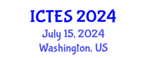 International Conference on Teaching and Education Sciences (ICTES) July 15, 2024 - Washington, United States
