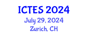 International Conference on Teaching and Education Sciences (ICTES) July 29, 2024 - Zurich, Switzerland