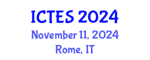 International Conference on Teaching and Education Sciences (ICTES) November 11, 2024 - Rome, Italy
