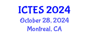 International Conference on Teaching and Education Sciences (ICTES) October 28, 2024 - Montreal, Canada