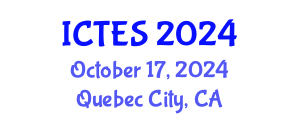 International Conference on Teaching and Education Sciences (ICTES) October 17, 2024 - Quebec City, Canada