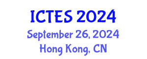 International Conference on Teaching and Education Sciences (ICTES) September 26, 2024 - Hong Kong, China