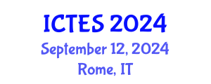 International Conference on Teaching and Education Sciences (ICTES) September 12, 2024 - Rome, Italy