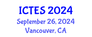 International Conference on Teaching and Education Sciences (ICTES) September 26, 2024 - Vancouver, Canada