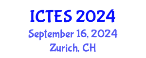 International Conference on Teaching and Education Sciences (ICTES) September 16, 2024 - Zurich, Switzerland