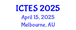 International Conference on Teaching and Education Sciences (ICTES) April 15, 2025 - Melbourne, Australia