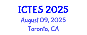 International Conference on Teaching and Education Sciences (ICTES) August 09, 2025 - Toronto, Canada