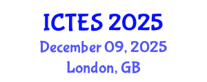 International Conference on Teaching and Education Sciences (ICTES) December 09, 2025 - London, United Kingdom