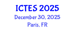 International Conference on Teaching and Education Sciences (ICTES) December 30, 2025 - Paris, France