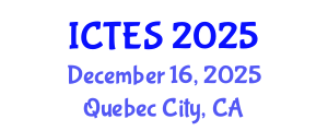 International Conference on Teaching and Education Sciences (ICTES) December 16, 2025 - Quebec City, Canada