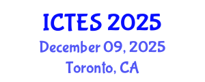 International Conference on Teaching and Education Sciences (ICTES) December 09, 2025 - Toronto, Canada