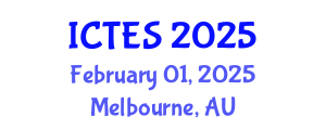International Conference on Teaching and Education Sciences (ICTES) February 01, 2025 - Melbourne, Australia