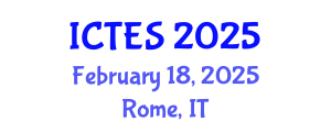 International Conference on Teaching and Education Sciences (ICTES) February 18, 2025 - Rome, Italy