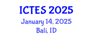 International Conference on Teaching and Education Sciences (ICTES) January 14, 2025 - Bali, Indonesia