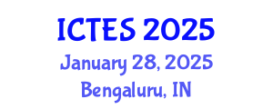 International Conference on Teaching and Education Sciences (ICTES) January 28, 2025 - Bengaluru, India