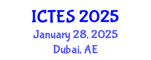 International Conference on Teaching and Education Sciences (ICTES) January 28, 2025 - Dubai, United Arab Emirates