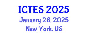 International Conference on Teaching and Education Sciences (ICTES) January 28, 2025 - New York, United States