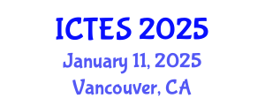International Conference on Teaching and Education Sciences (ICTES) January 11, 2025 - Vancouver, Canada